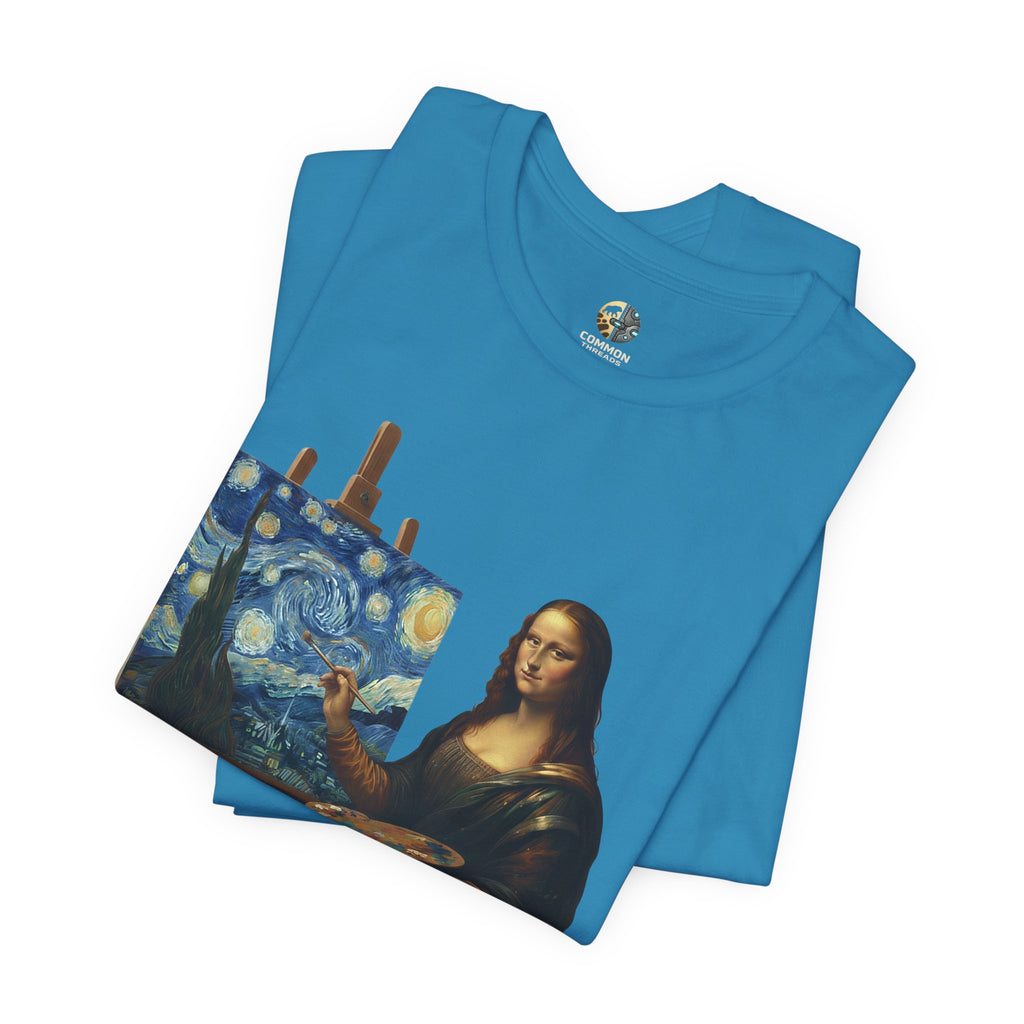 Beyond the Canvas: Mona Lisa’s Starry Night | Art History Mashup Tee